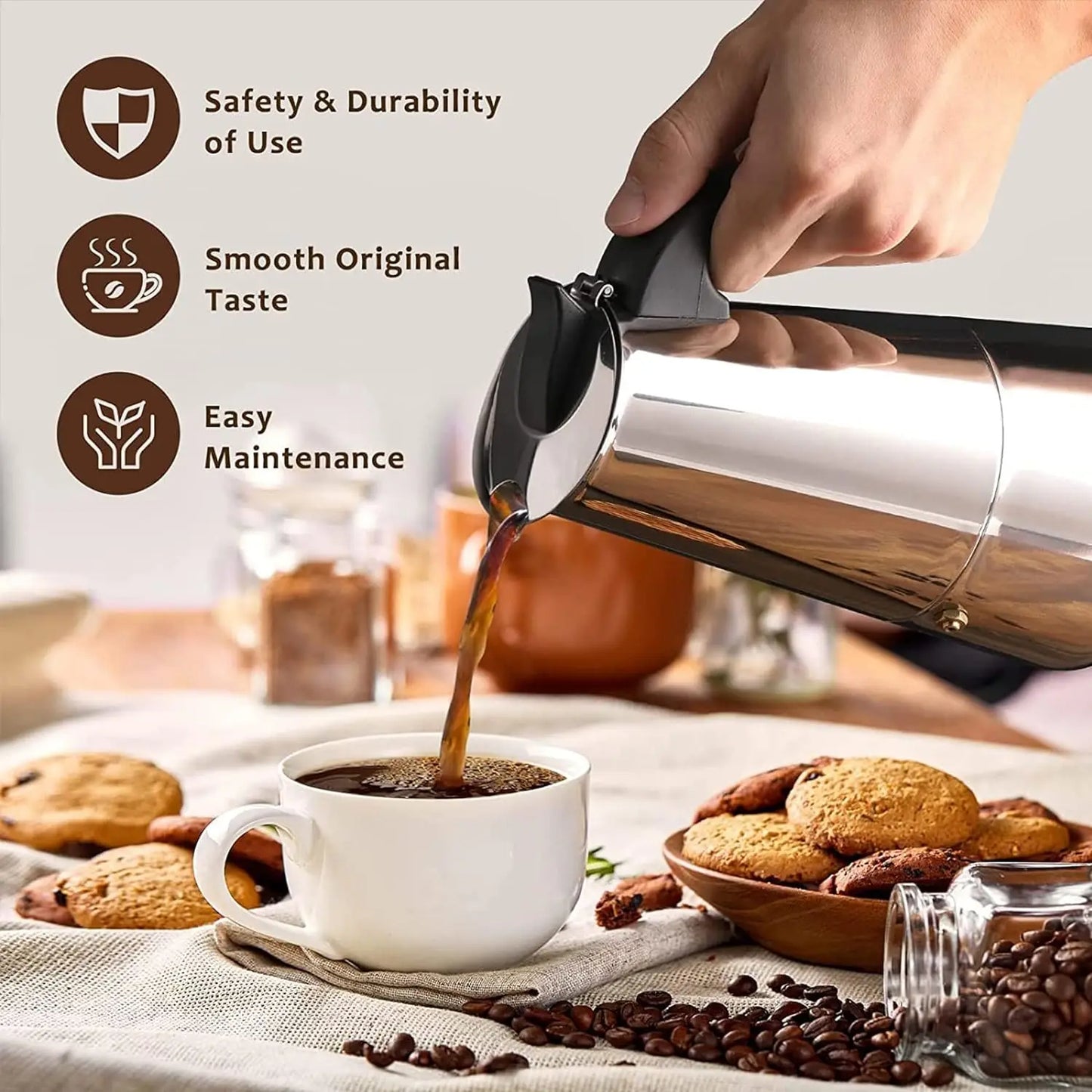 Cafetera Expreso 9 Tz - Espresso Cremoso para Todos, en Minutos + Envío Gratis