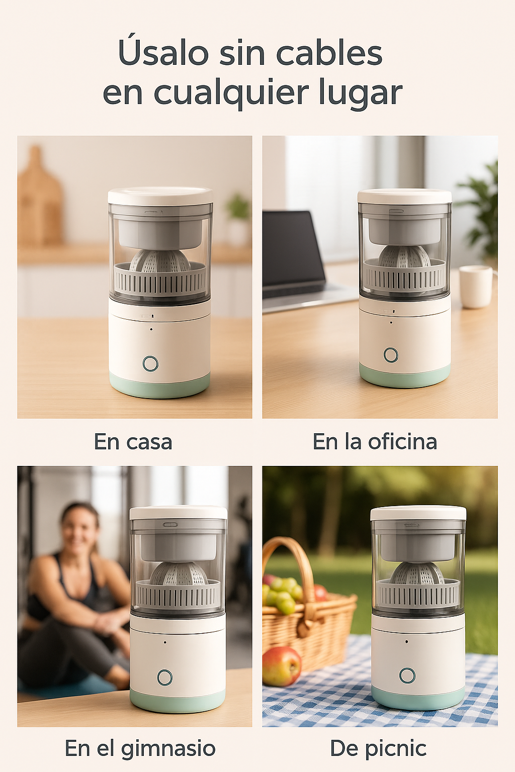 Exprimidor Inalámbrico - Práctico en Minutos + Envío Gratis.